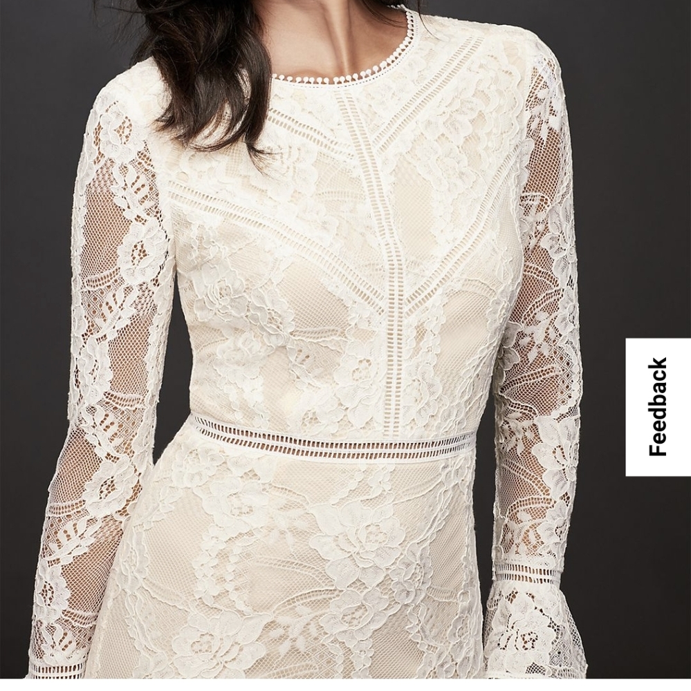 Lace Illusion Short Dress